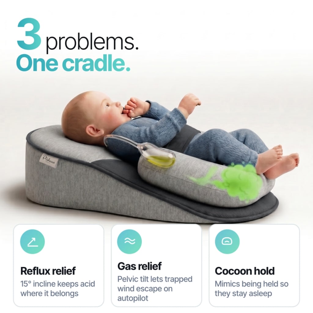 SnuggleCradle – For Reflux, Colic & Better Sleep